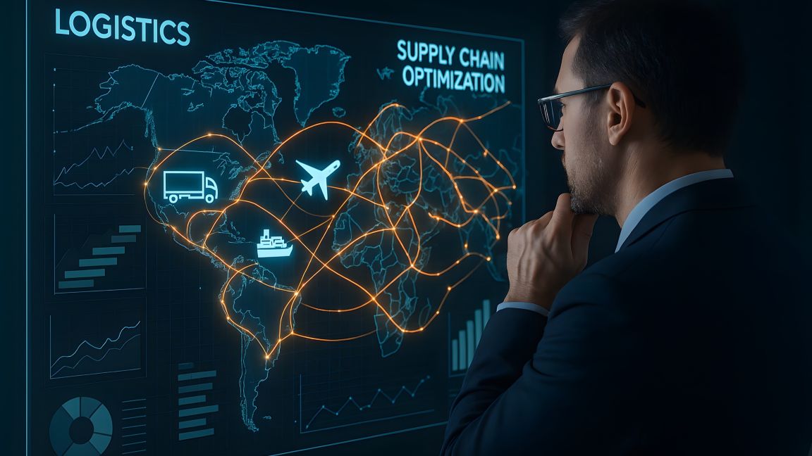 komplexe Planung auf einem Bildschirm